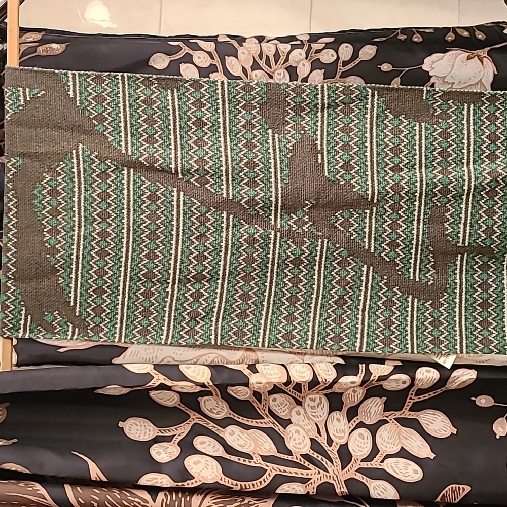 Diesel Green Patterned Scarf - Picture 9 of 11